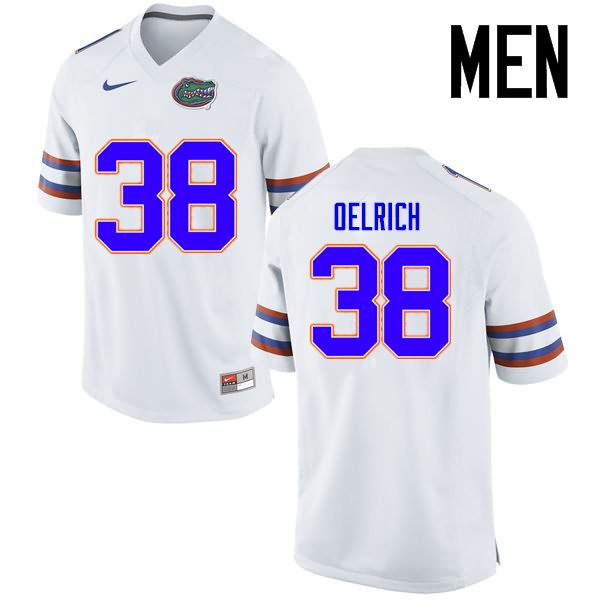 NCAA Florida Gators Nick Oelrich Men's #38 Nike White Stitched Authentic College Football Jersey ALY4264SO